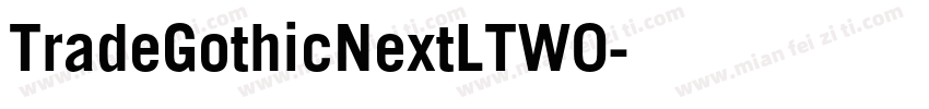 TradeGothicNextLTW0字体转换