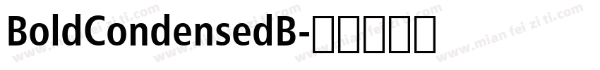BoldCondensedB字体转换