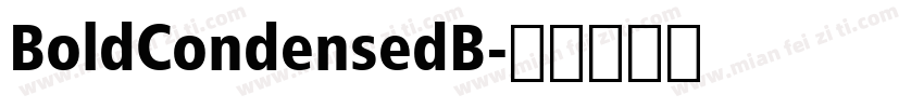 BoldCondensedB字体转换