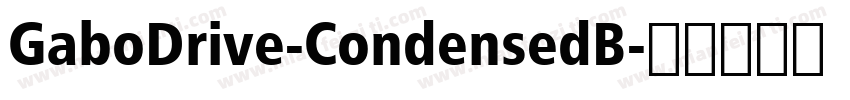 GaboDrive-CondensedB字体转换
