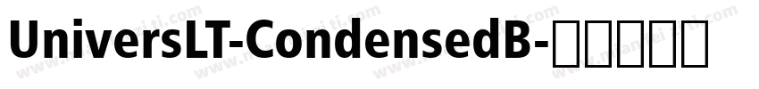 UniversLT-CondensedB字体转换