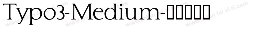 Typo3-Medium字体转换