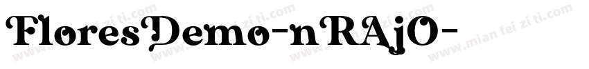 FloresDemo-nRAjO字体转换