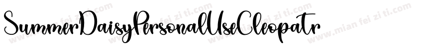 SummerDaisyPersonalUseCleopatra字体转换