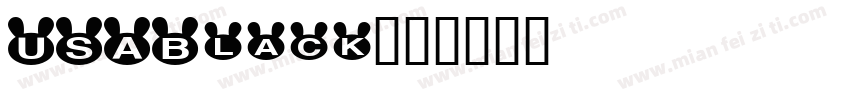 USABlack字体转换