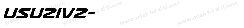 usuziv2字体转换