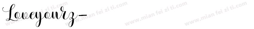 Loveyourz字体转换