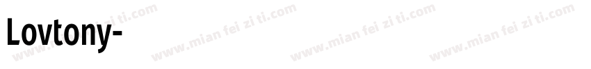 Lovtony字体转换