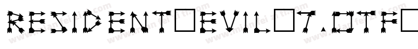 resident_evil_7.otf字体转换
