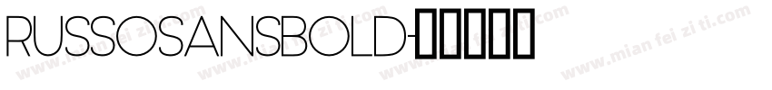 RussoSansBold字体转换