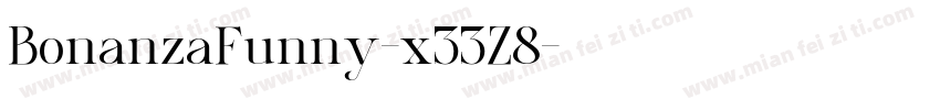 BonanzaFunny-x33Z8字体转换