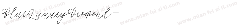BlueLuxuryDiomond字体转换