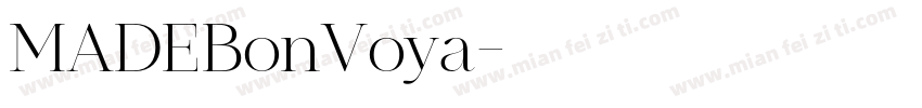 MADEBonVoya字体转换