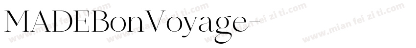 MADEBonVoyage字体转换