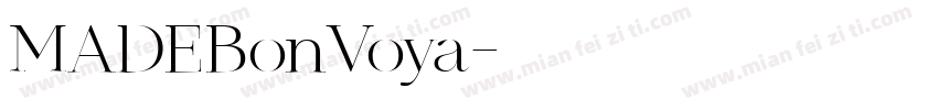 MADEBonVoya字体转换