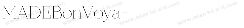 MADEBonVoya字体转换