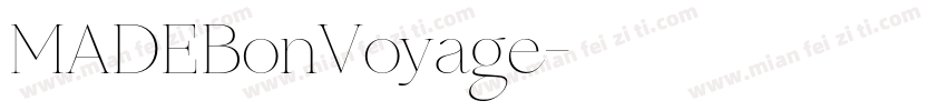 MADEBonVoyage字体转换