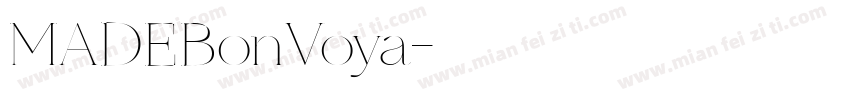 MADEBonVoya字体转换