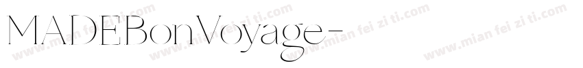MADEBonVoyage字体转换