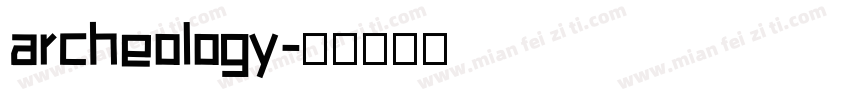 archeology字体转换