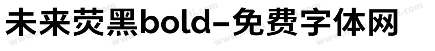 未来荧黑bold字体转换
