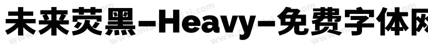 未来荧黑-Heavy字体转换
