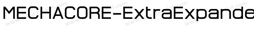 MECHACORE-ExtraExpanded字体转换
