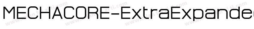 MECHACORE-ExtraExpanded字体转换