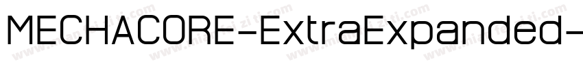 MECHACORE-ExtraExpanded字体转换