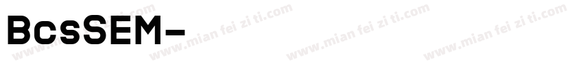BcsSEM字体转换