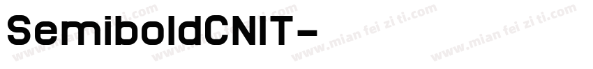 SemiboldCNIT字体转换