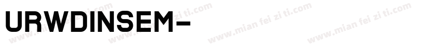 URWDINSEM字体转换