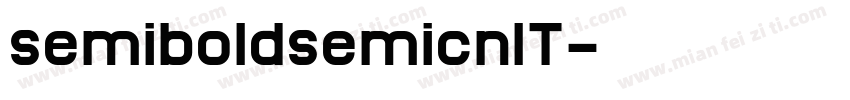 semiboldsemicnIT字体转换