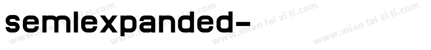 semlexpanded字体转换