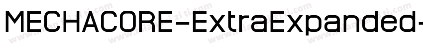 MECHACORE-ExtraExpanded字体转换