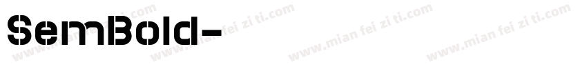 SemBold字体转换