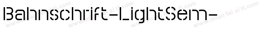 Bahnschrift-LightSem字体转换