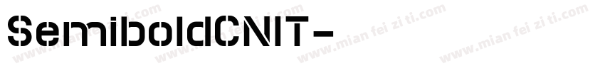 SemiboldCNIT字体转换