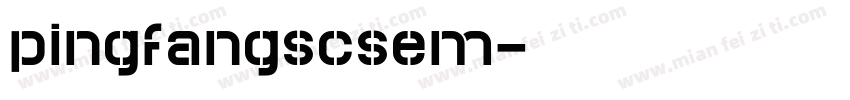 pingfangscsem字体转换