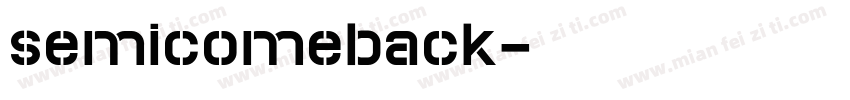 semicomeback字体转换
