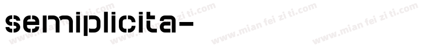 semiplicita字体转换