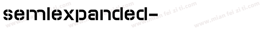 semlexpanded字体转换