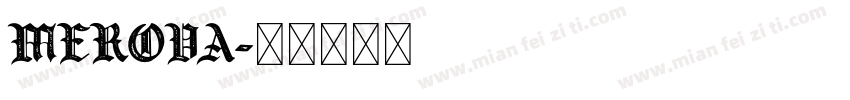 merova字体转换