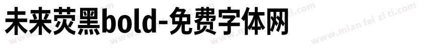 未来荧黑bold字体转换
