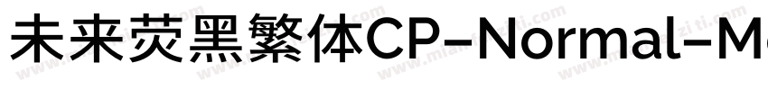 未来荧黑繁体CP-Normal-Medium手机版字体转换