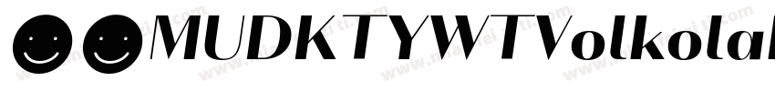 下载MUDKTYWTVolkolakSansPosterRegular字体转换