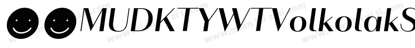 下载MUDKTYWTVolkolakSansPosterRegular字体转换