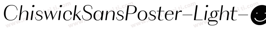 ChiswickSansPoster-Light字体转换