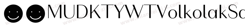 下载MUDKTYWTVolkolakSansPosterRegular字体转换