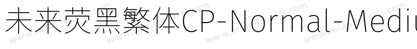 未来荧黑繁体CP-Normal-Medium手机版字体转换